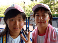 横浜ベイスターズ秋祭り2005「フェイスペインティングDAY」の様子