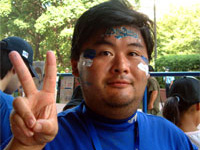 横浜ベイスターズ秋祭り2005「フェイスペインティングDAY」の様子