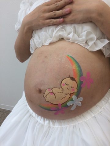 スタジオアリス　マタニティペイントの画像