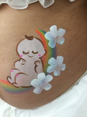 スタジオアリス　マタニティペイントの画像