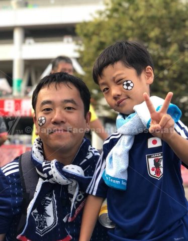 フェイスペインティング・サポーター_キリンチャレンジカップ2019の画像