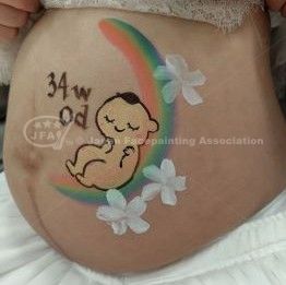 マタニティペイント「赤ちゃん」の画像