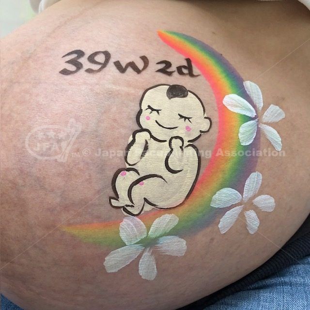 マタニティペイント「赤ちゃん」の画像